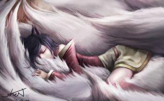 九尾喜欢吃瓜,九尾妖狐的夏日瓜果盛宴