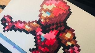 像素画吃瓜小人,吃瓜小人的趣味日常